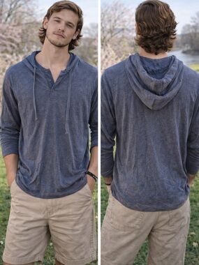 LIFE AFTER DENIM Dark Gray Hoodie Shirt